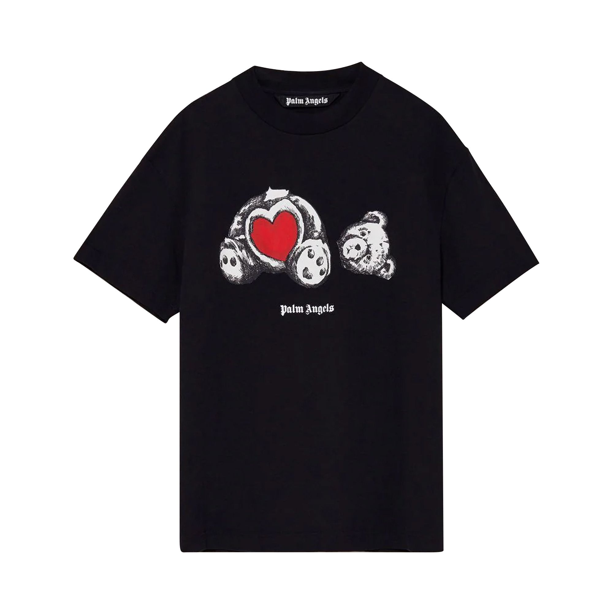 Palm Angels Bear In Love Classic Tee 'Black/White' | Men's Size XL