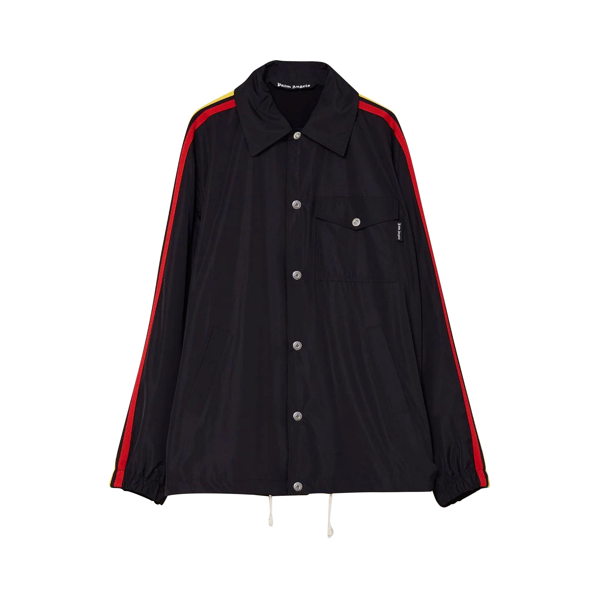 Palm Angels Miami Logo Coach Jacket 'Black/Multicolor' | Men's Size L