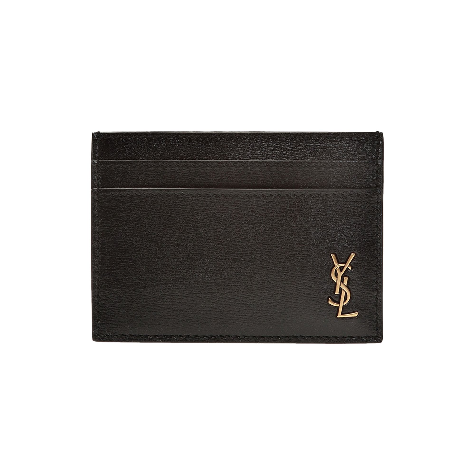 Saint Laurent Logo Credit Card Holder 'Black' | Men's Size Onesize
