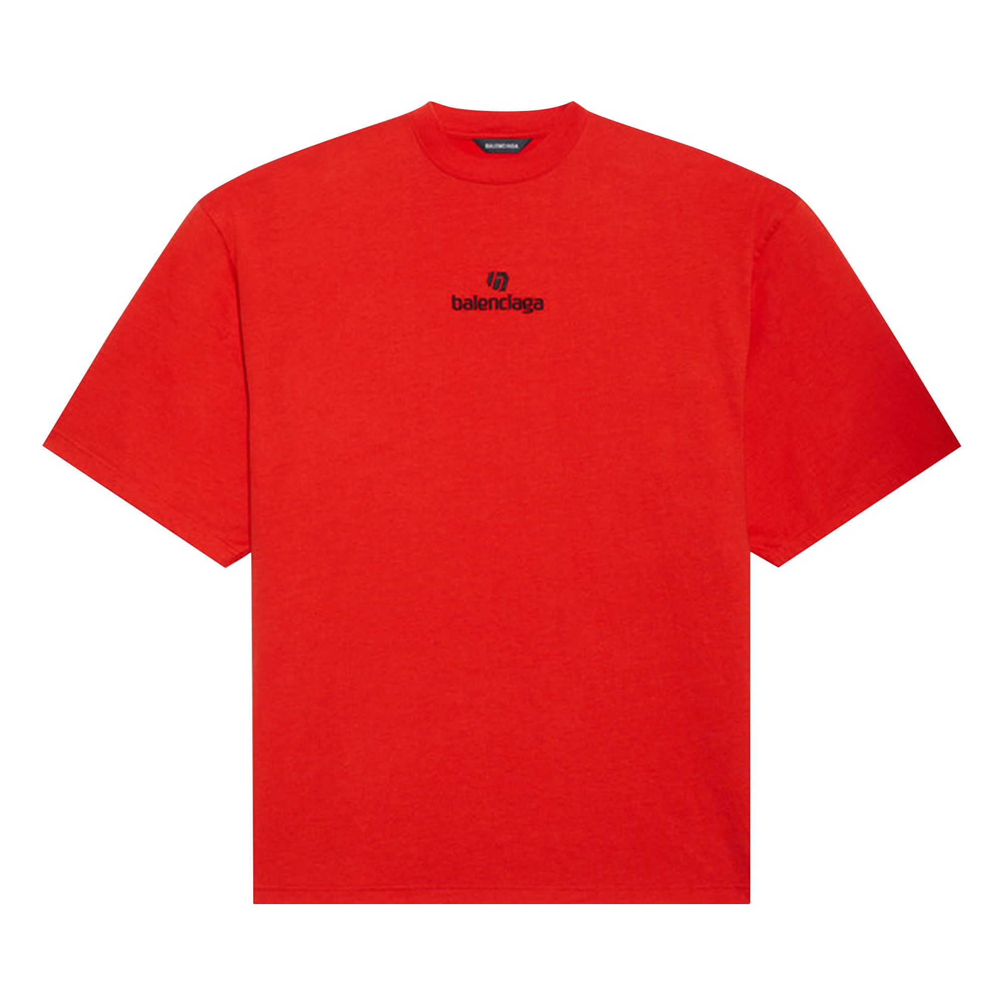 Pre-owned Balenciaga Sponsor Medium Fit T-shirt 'red' | Men's Size M