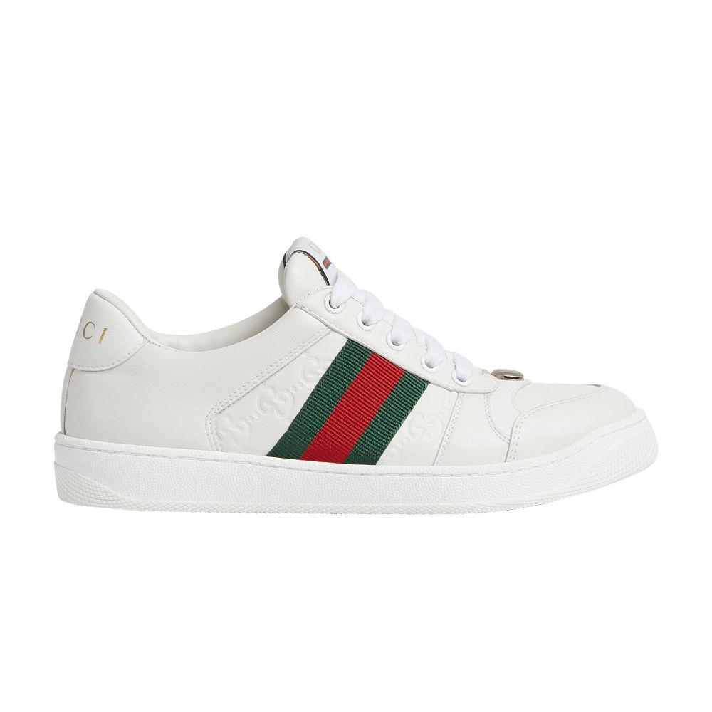Gucci Wmns Screener 'GG Embossed - White Green Red' - 798854-AADU0-9094