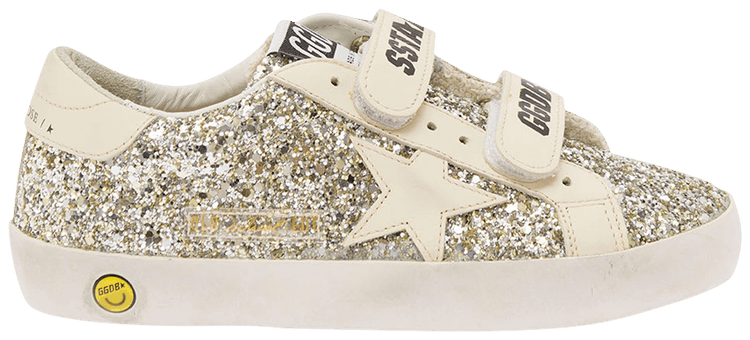 Golden Goose Old School Kids 'Platinum Glitter Cream'