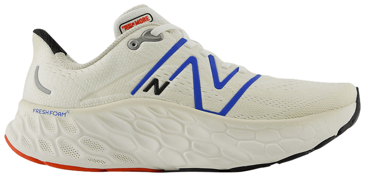 New Balance Fresh Foam X More v4 2E Wide Sea Salt Blue Oasis