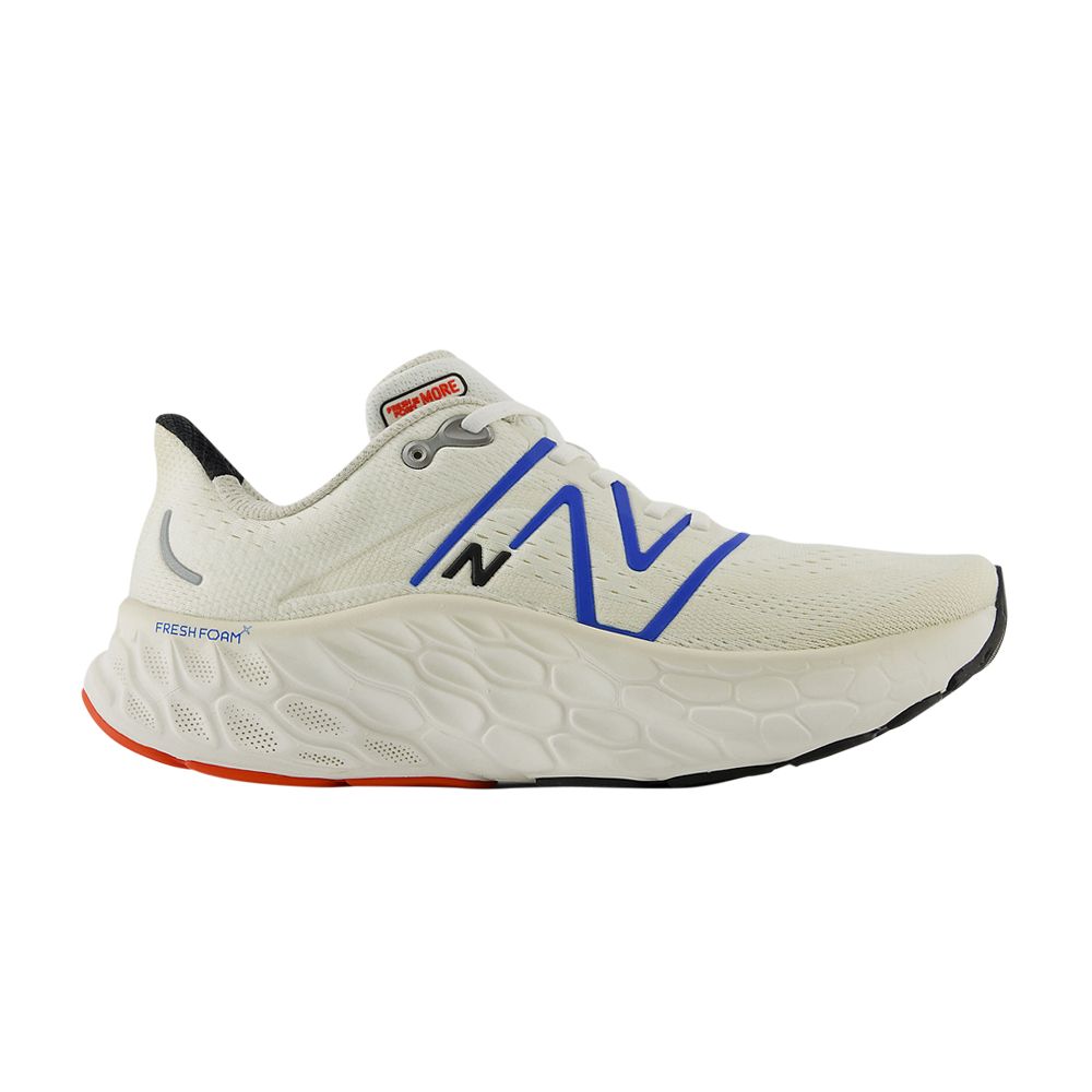 New Balance Fresh Foam X More v4 2E Wide 'Sea Salt Blue Oasis' | Cream | Men's Size 10