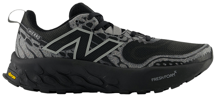 New Balance Fresh Foam X Hierro v8 2E Wide Black Shadow Grey