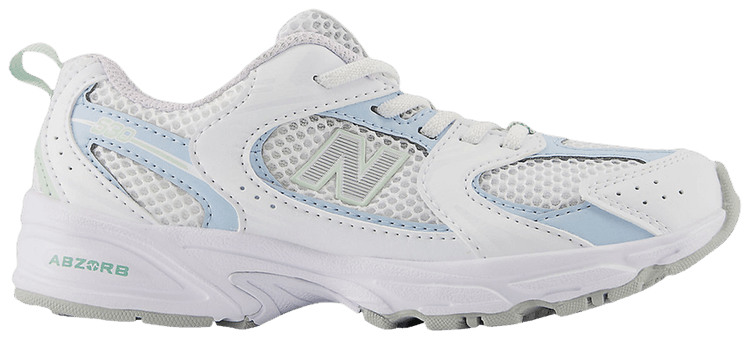 New Balance 530 Little Kid Wide White Light Chrome Blue