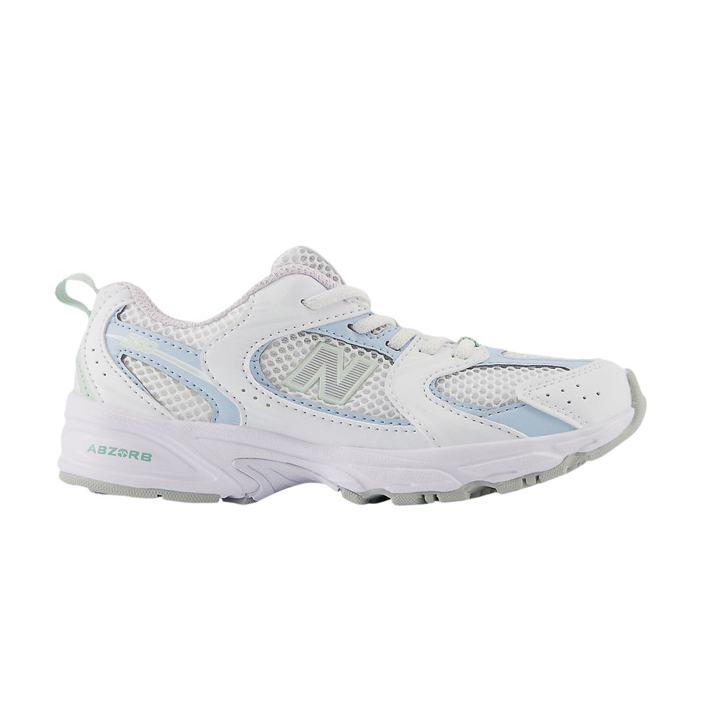 New Balance 530 Little Kid Wide 'White Light Chrome Blue' | Kid's Size 11 - PZ530PC-W