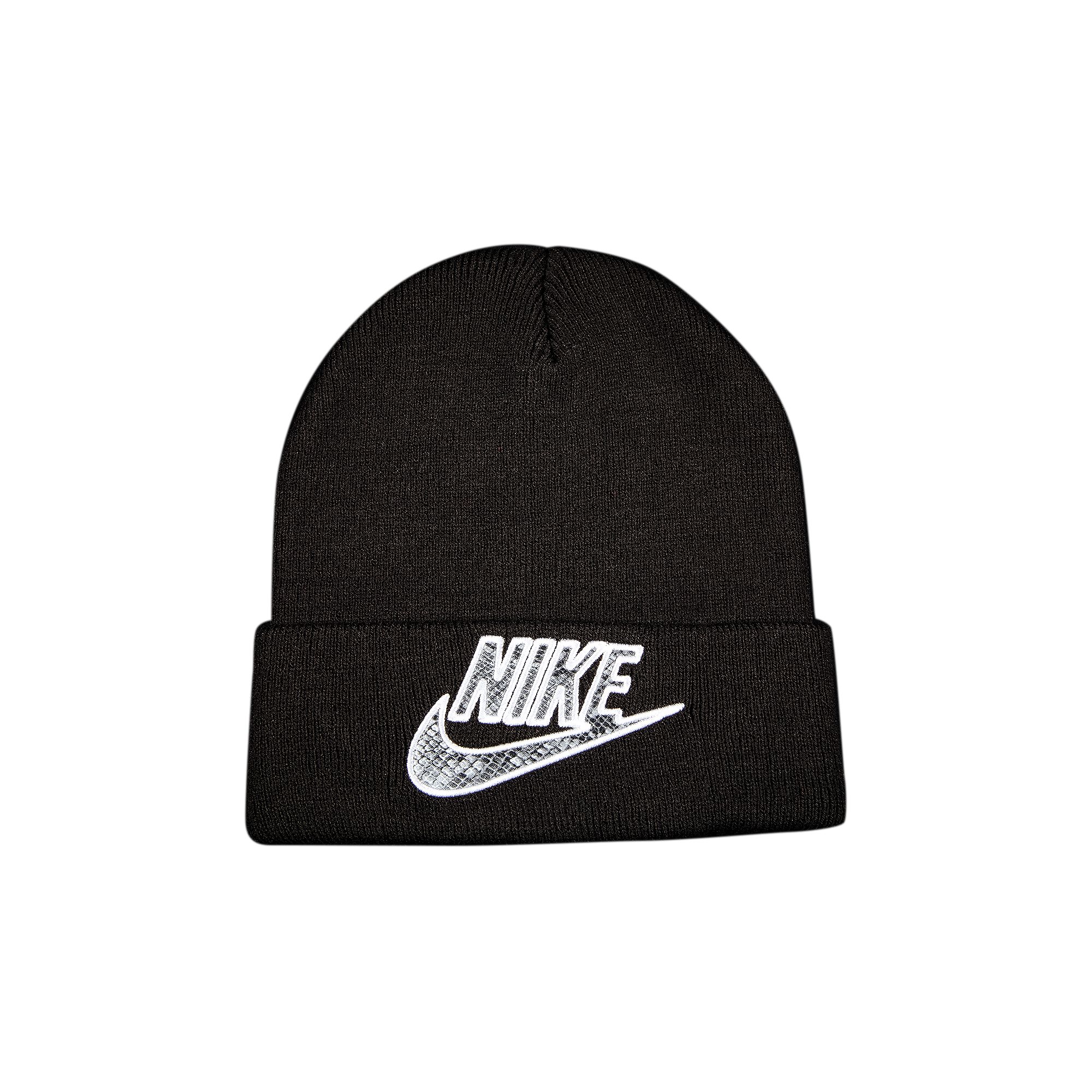 Supreme x Nike Snakeskin Beanie 'Black' | Men's Size Onesize
