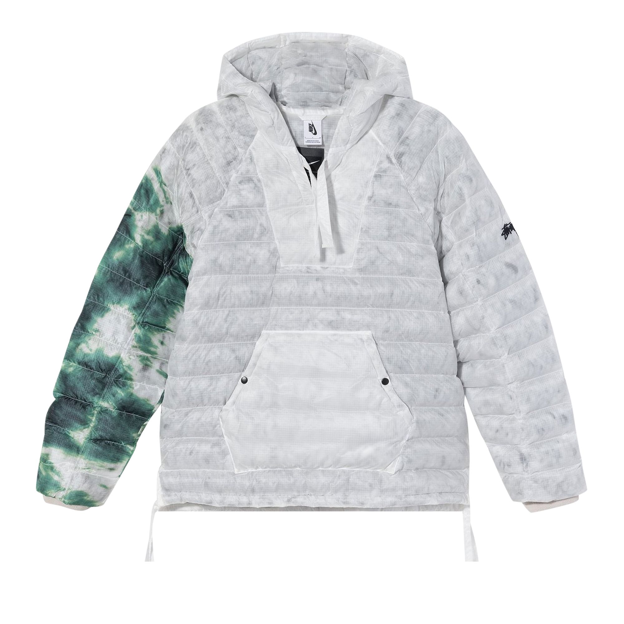 Nike x Stussy Insulated Pullover Jacket 'White/Gorge Green' | Men's Size M