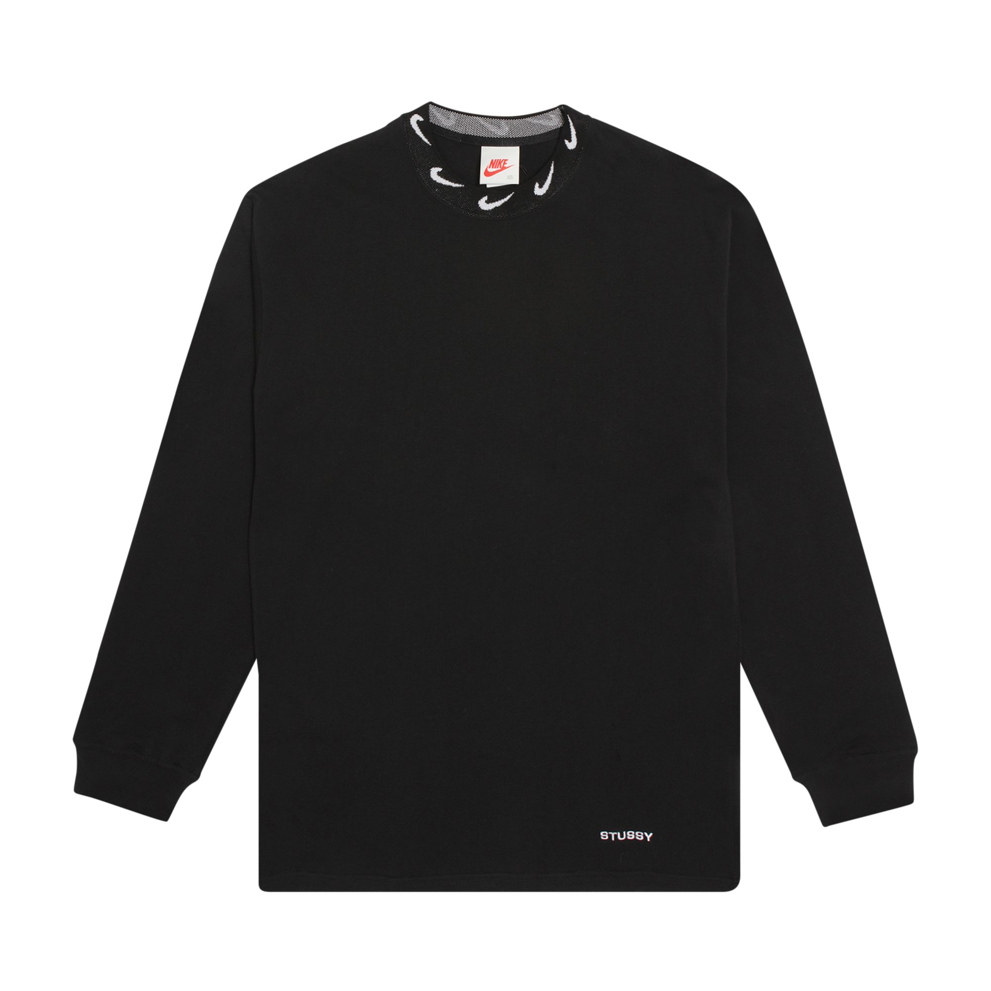 Nike x Stussy NRG BR Long-Sleeve Knit Top 'Black' | Men's Size XS