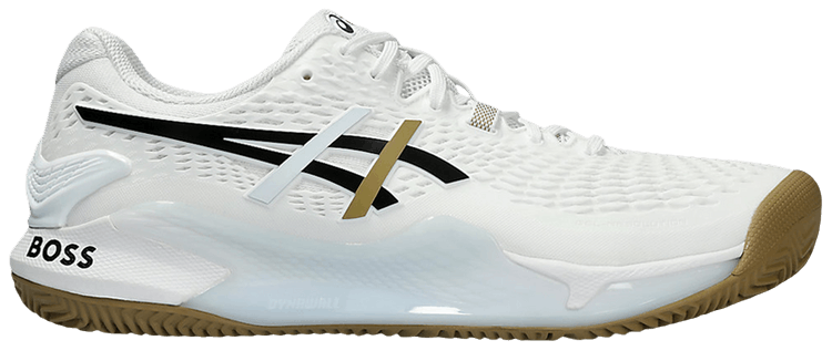 BOSS x Matteo Berrettini x ASICS Gel Resolution 9 Clay White Camel