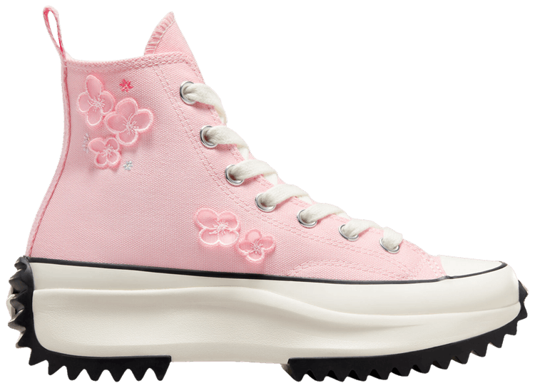 Converse Run Star Hike Platform High 3D Flowers