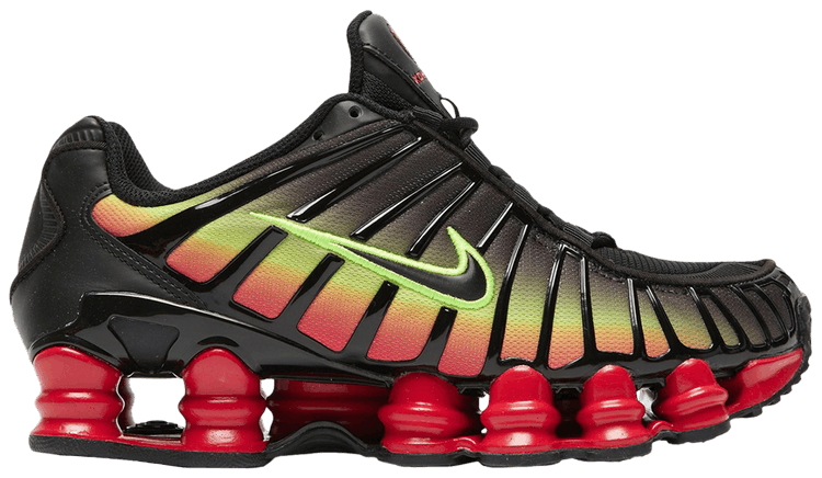 Black red nike shox top