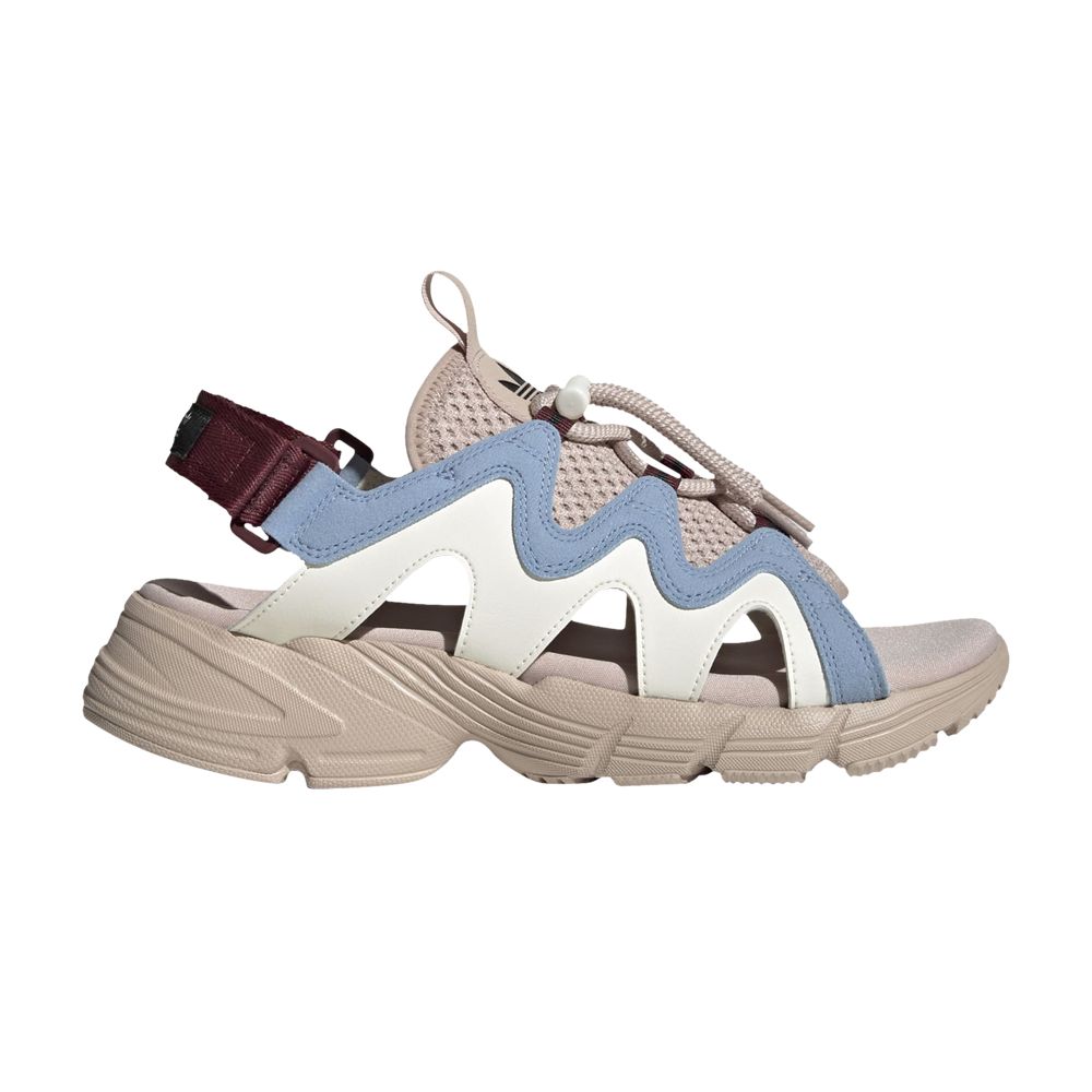 Pre-owned Adidas Originals Wmns Astir Sandal 'wonder Taupe Blue' In Tan