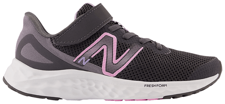 New Balance Fresh Foam Arishi v4 Bungee Lace Top Strap Little Kid Wide Magnet Orbit Pink