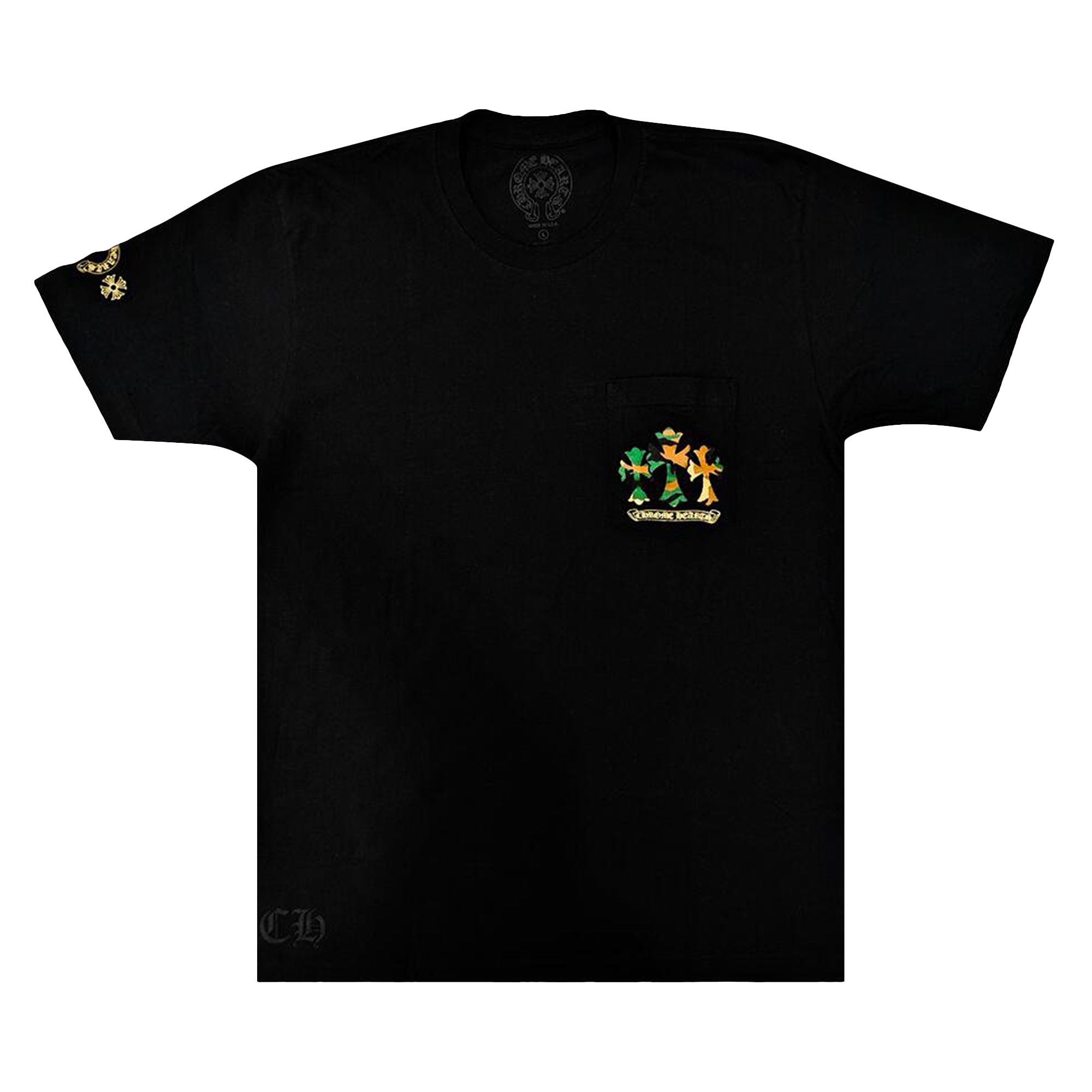Chrome Hearts Horse Shoe Logo Pocket T-Shirt 'Black/Camo' | Men's Size S
