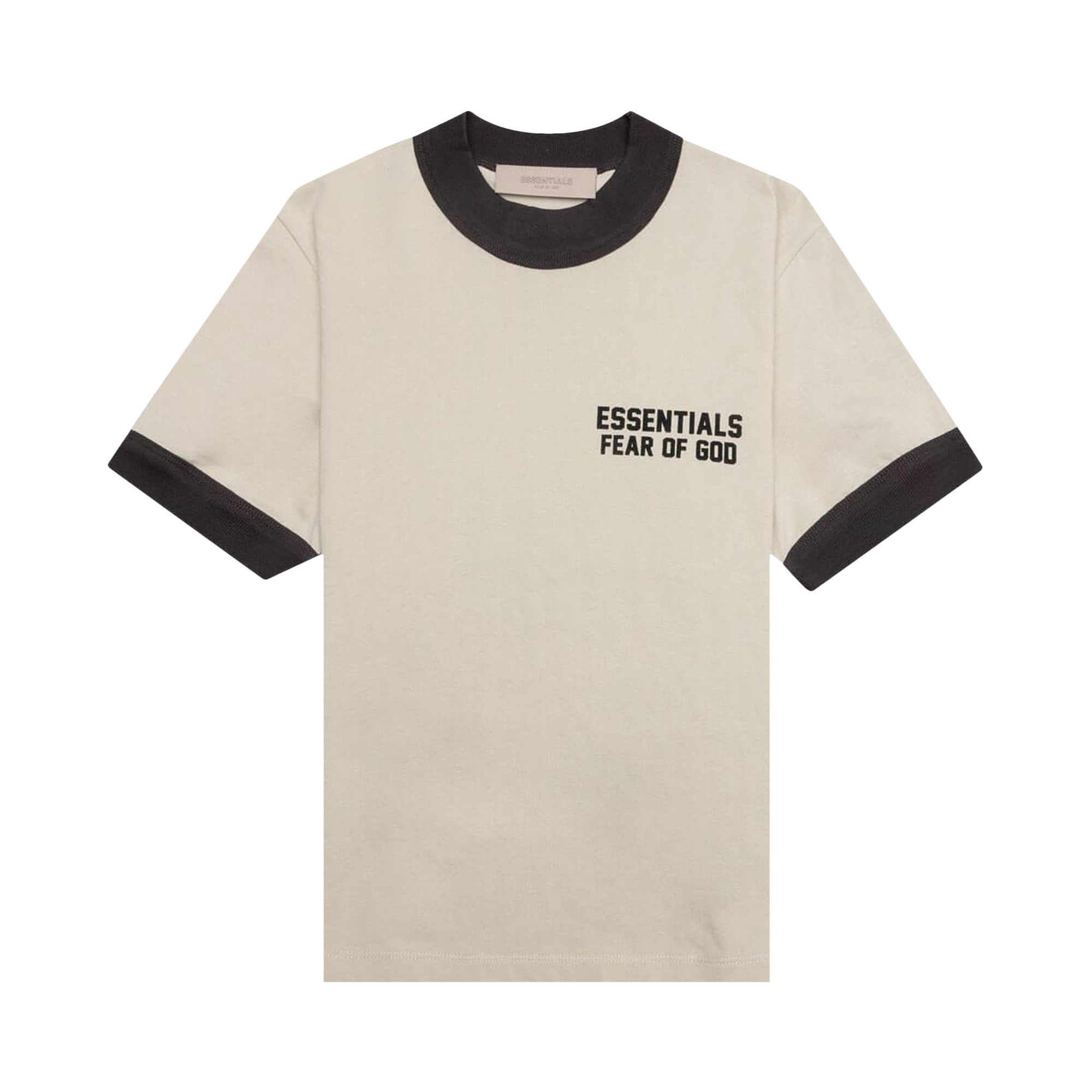 Fear of God Essentials Kids Ringer Tee 'Wheat' | Cream | Kid's Size 8