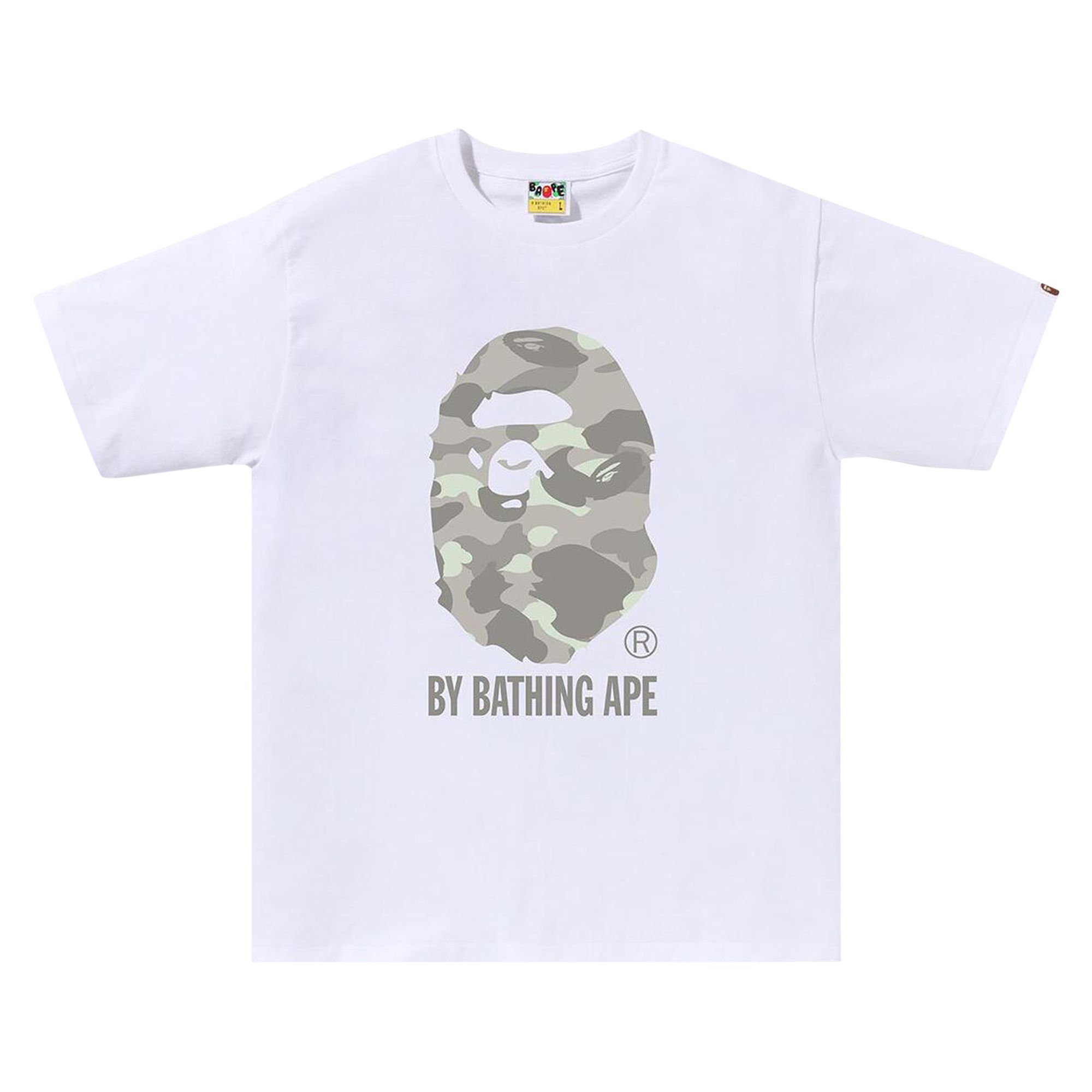 Pre-owned Bape City Camo By Bathing Ape Tee 'white/grey'