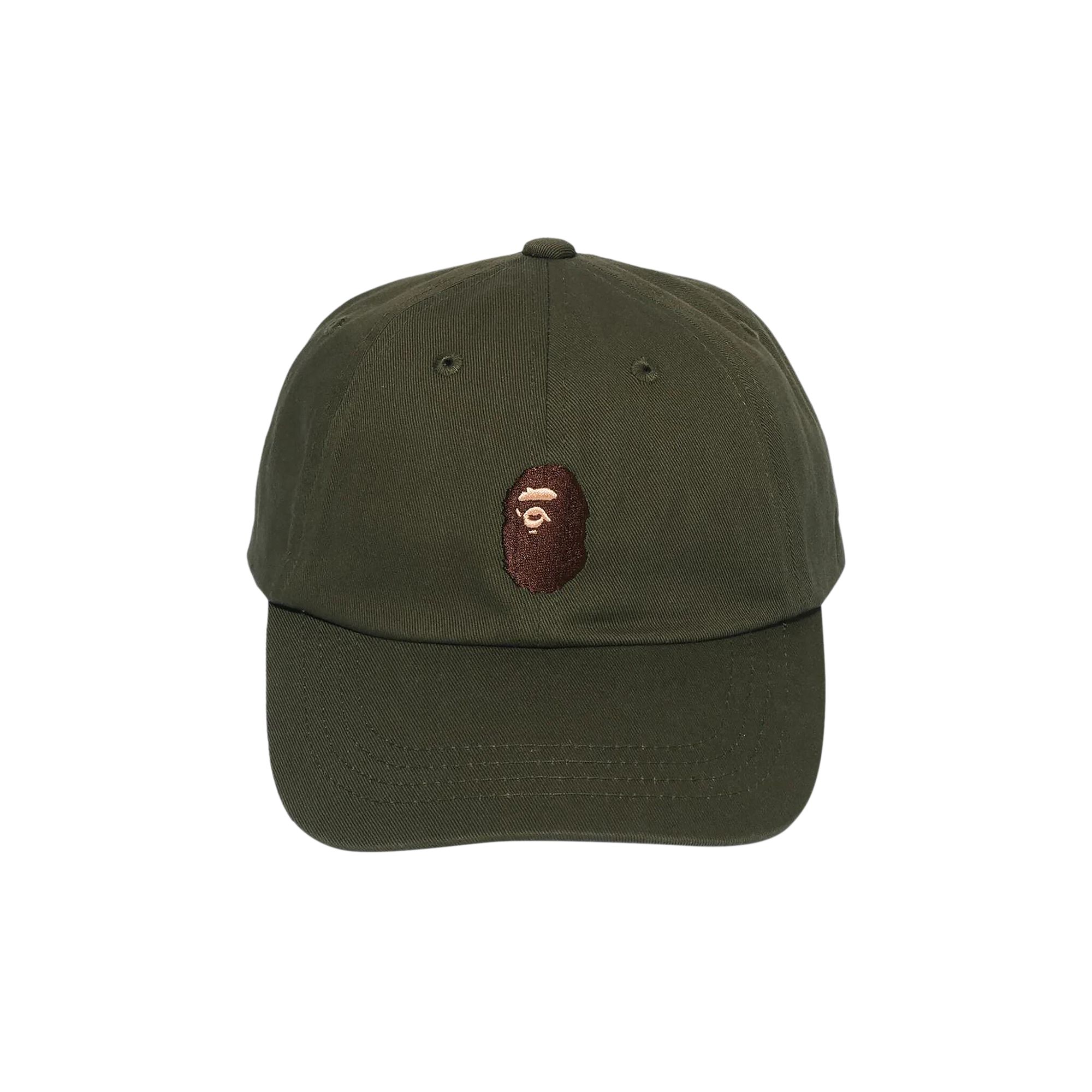 Pre-owned Bape Ape Head Panel Cap 'olive Drab' | Green | Men's Size Onesize