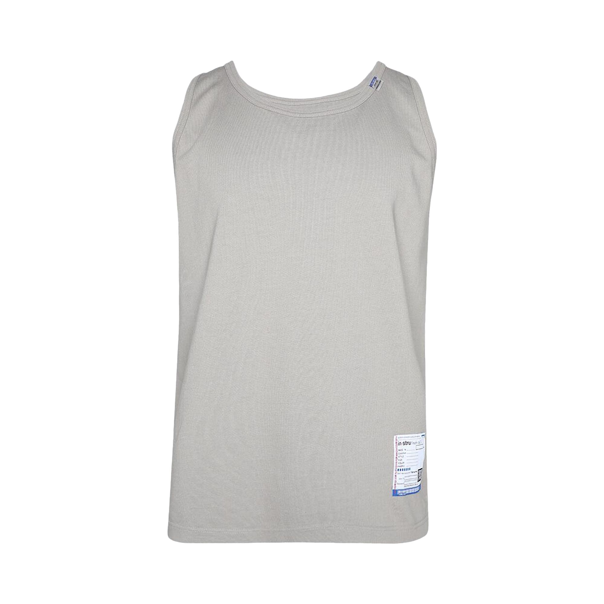 Pre-owned Miharayasuhiro Maison Mihara Yasuhiro Heavy Weight Jersey Tank Top 'light Grey' | Men's Size 48 In Gray