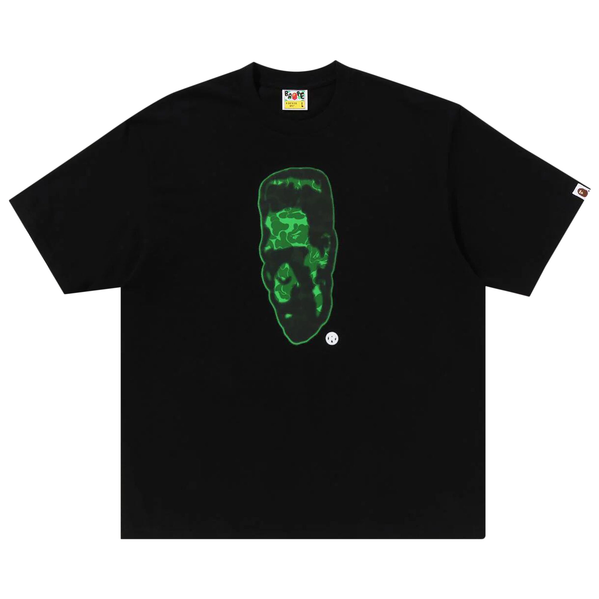 BAPE Spray Frankenstein Relaxed Fit Tee 'Black' | Men's Size M
