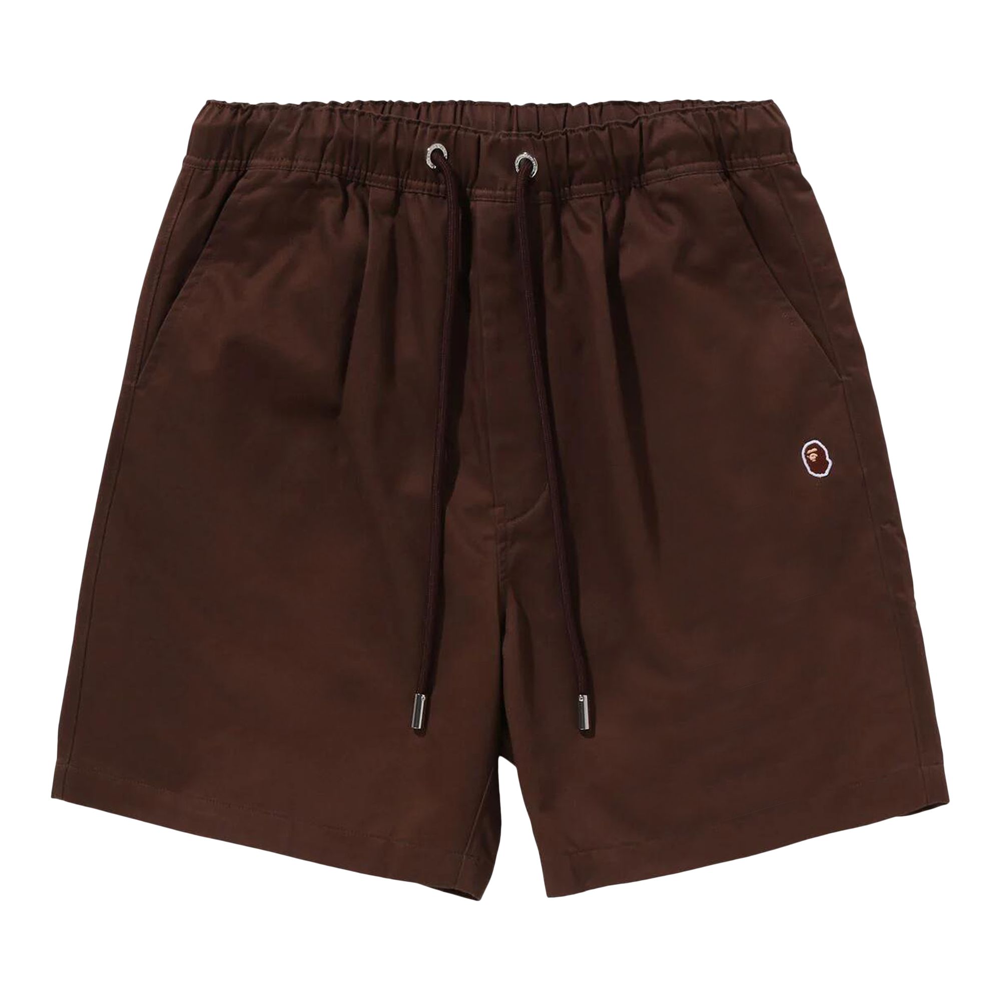 BAPE Ape Head One Point 2 Pleat Easy Chino Shorts 'Brown' | Men's Size M