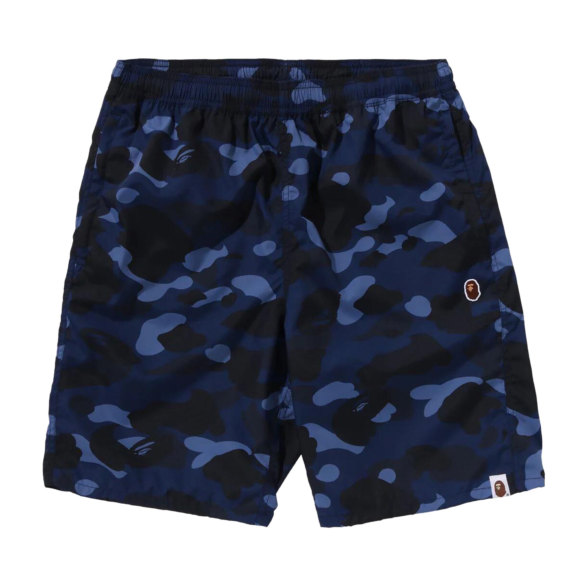 BAPE Color Camo Ape Head One Point Beach Shorts 'Navy' | Blue | Men's Size 2XL