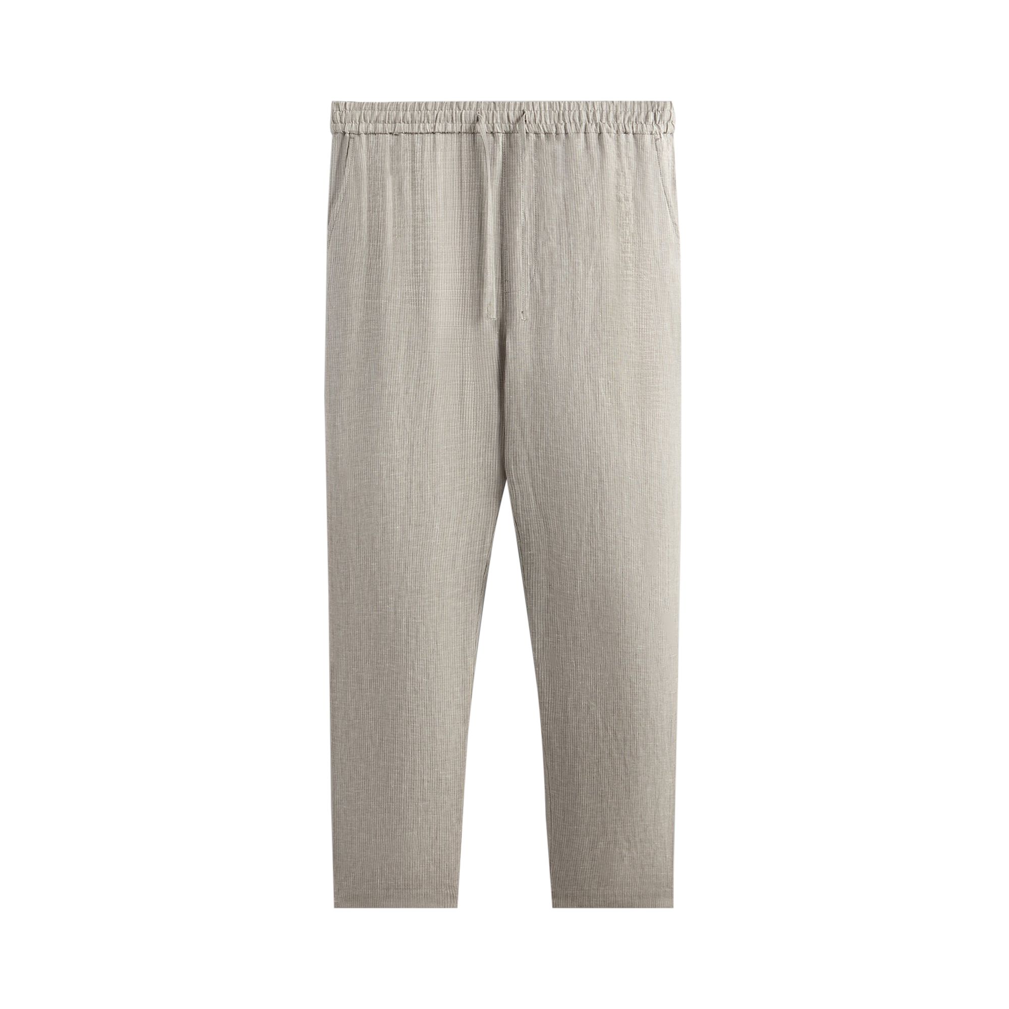 Kith Pinstripe Linen Barrow Pant 'Light Heather Grey' | Men's Size M