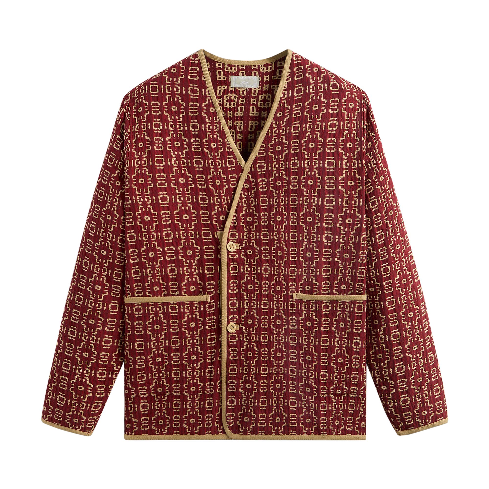 Pre-owned Kith Textured Stitch Reid Gi 'bitters' In Red