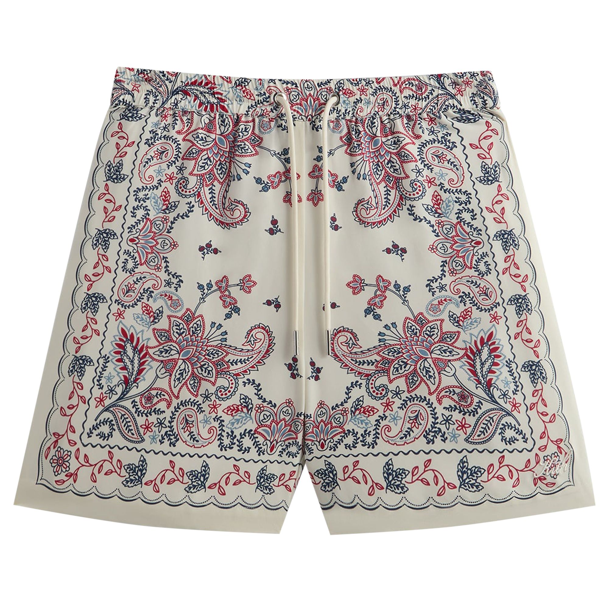 Pre-owned Kith Lyocell Active Short 'sandrift' | Cream | Men's Size L