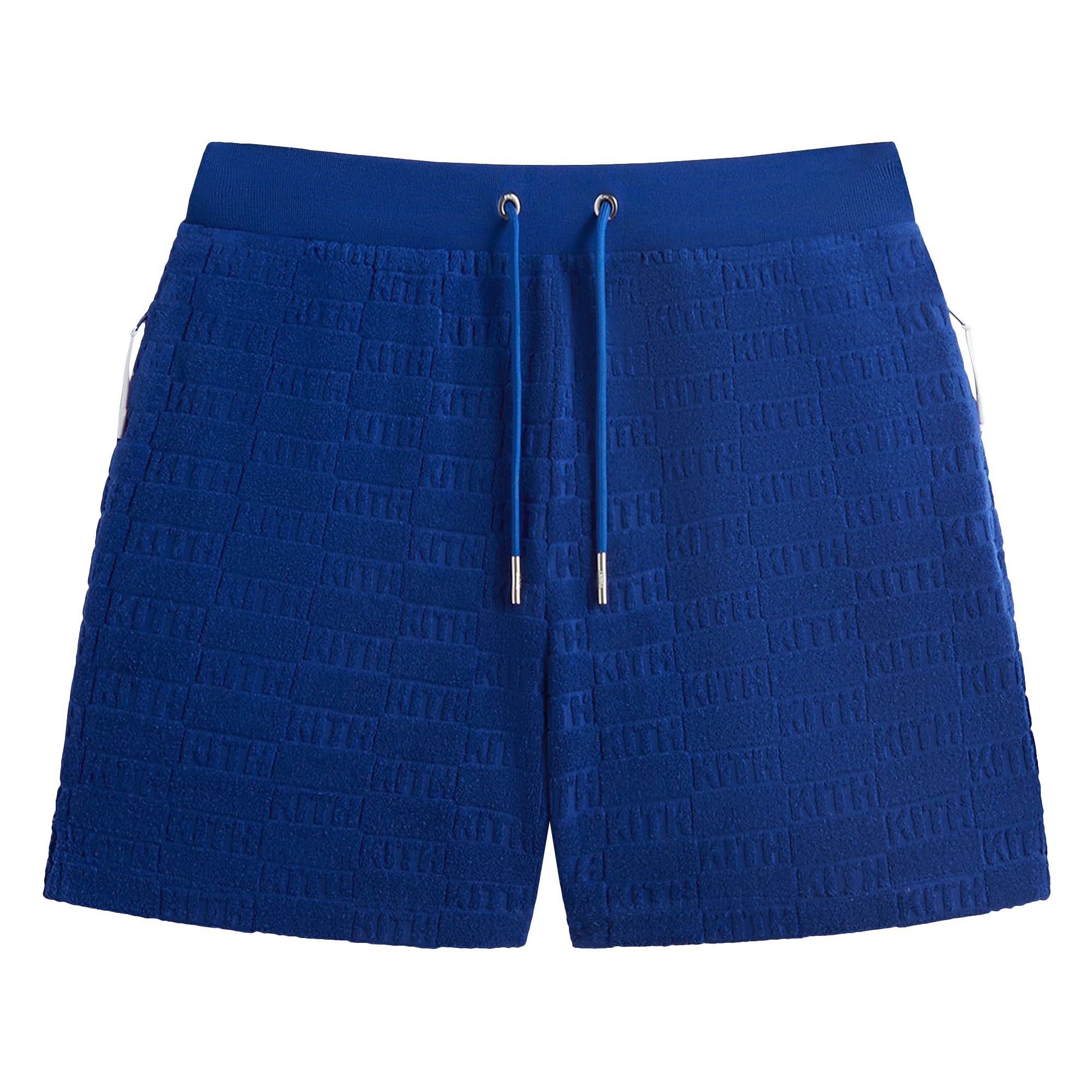 Pre-owned Kith Monogram Terry Graham Short 'current' | Blue | Men's Size M