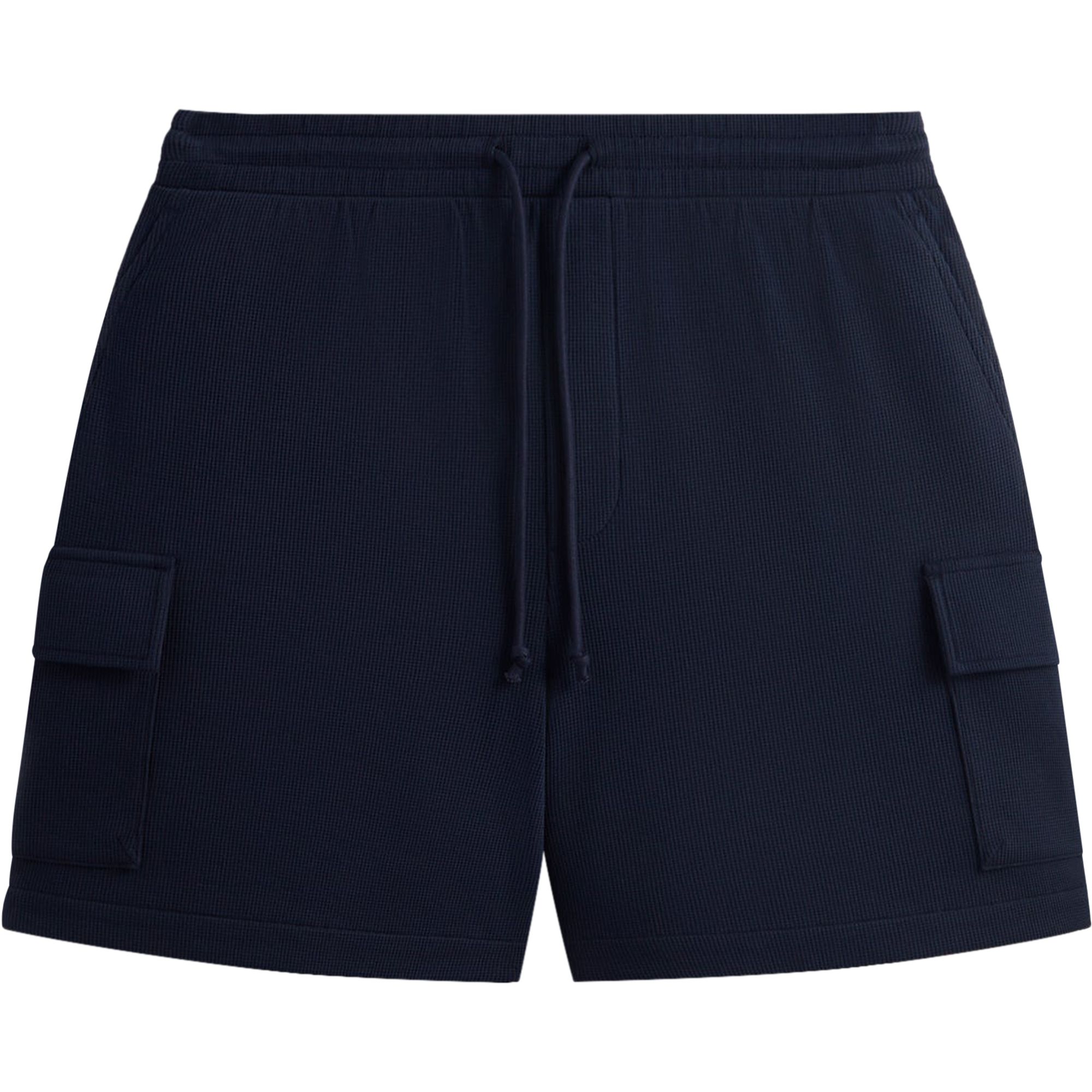 Pre-owned Kith Micro Waffle Fairfax Cargo Short 'nocturnal' | Blue | Men's Size L