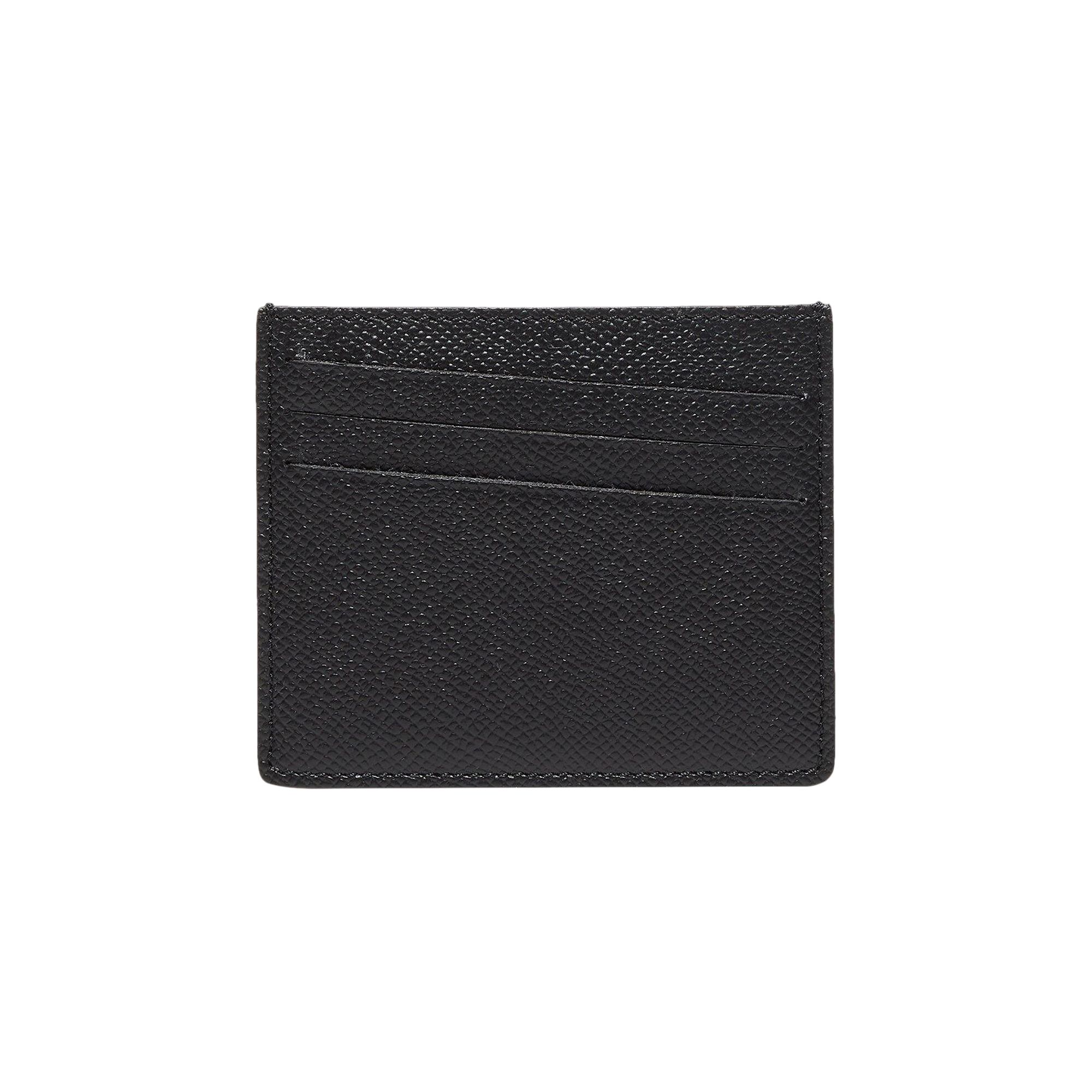 Pre-owned Maison Margiela Logo Card Holder 'black' | Men's Size Onesize