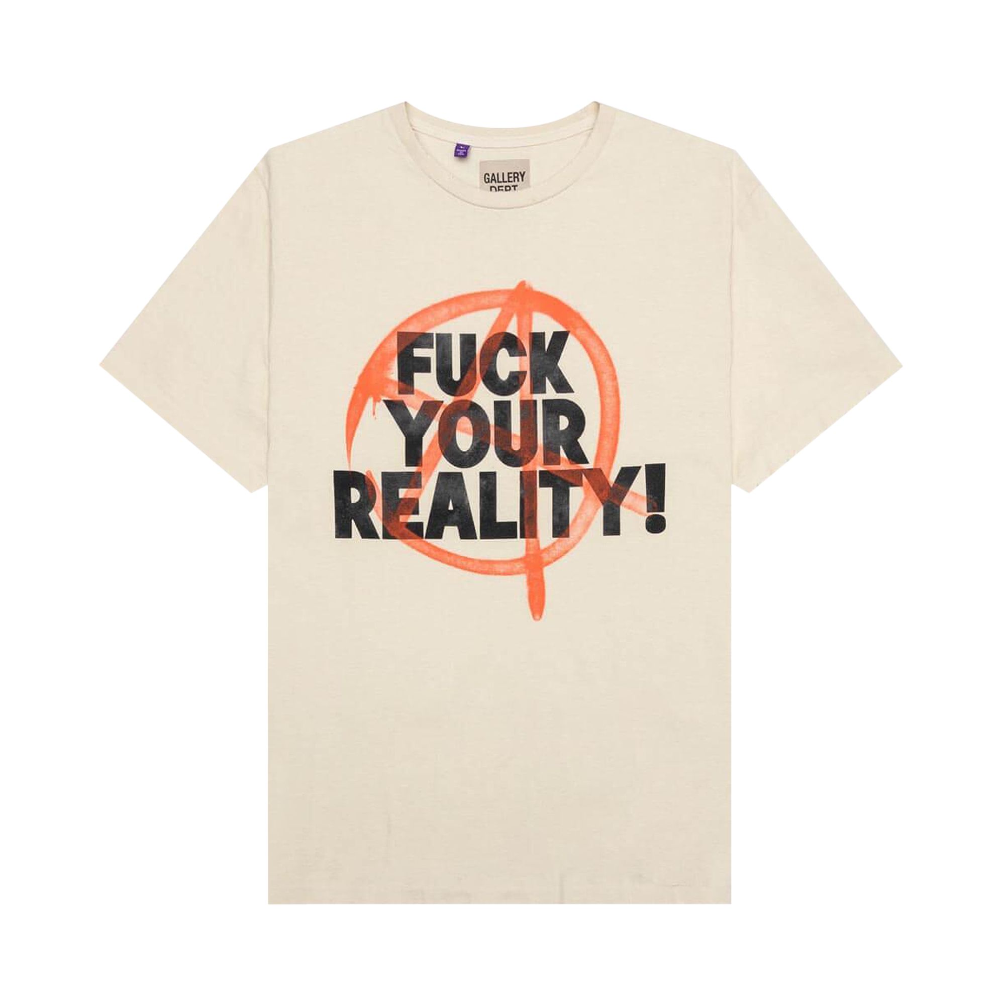 Pre-owned Gallery Dept. Fuck Your Reality Tee 'antique White' | Men's Size L