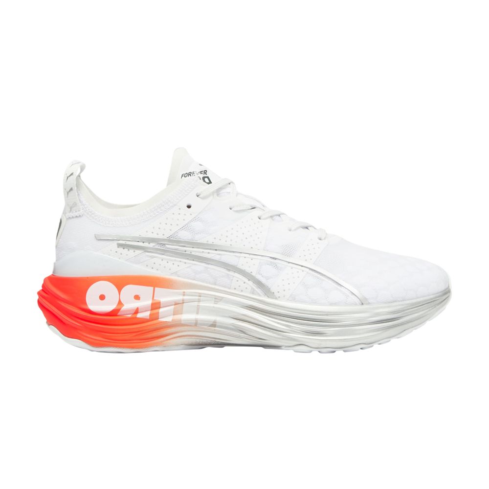 Pre-owned Puma Wmns Foreverrun Nitro 'white Cherry Tomato'