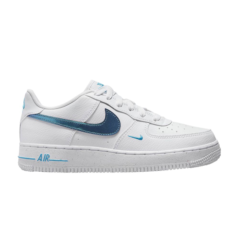 Pre-owned Nike Air Force 1 Impact Next Nature Gs 'white Blue Lightning' | Kid's Size 7
