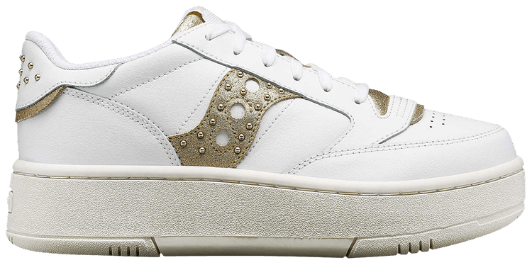 Saucony Wmns Jazz Court Platform Lux   White Gold