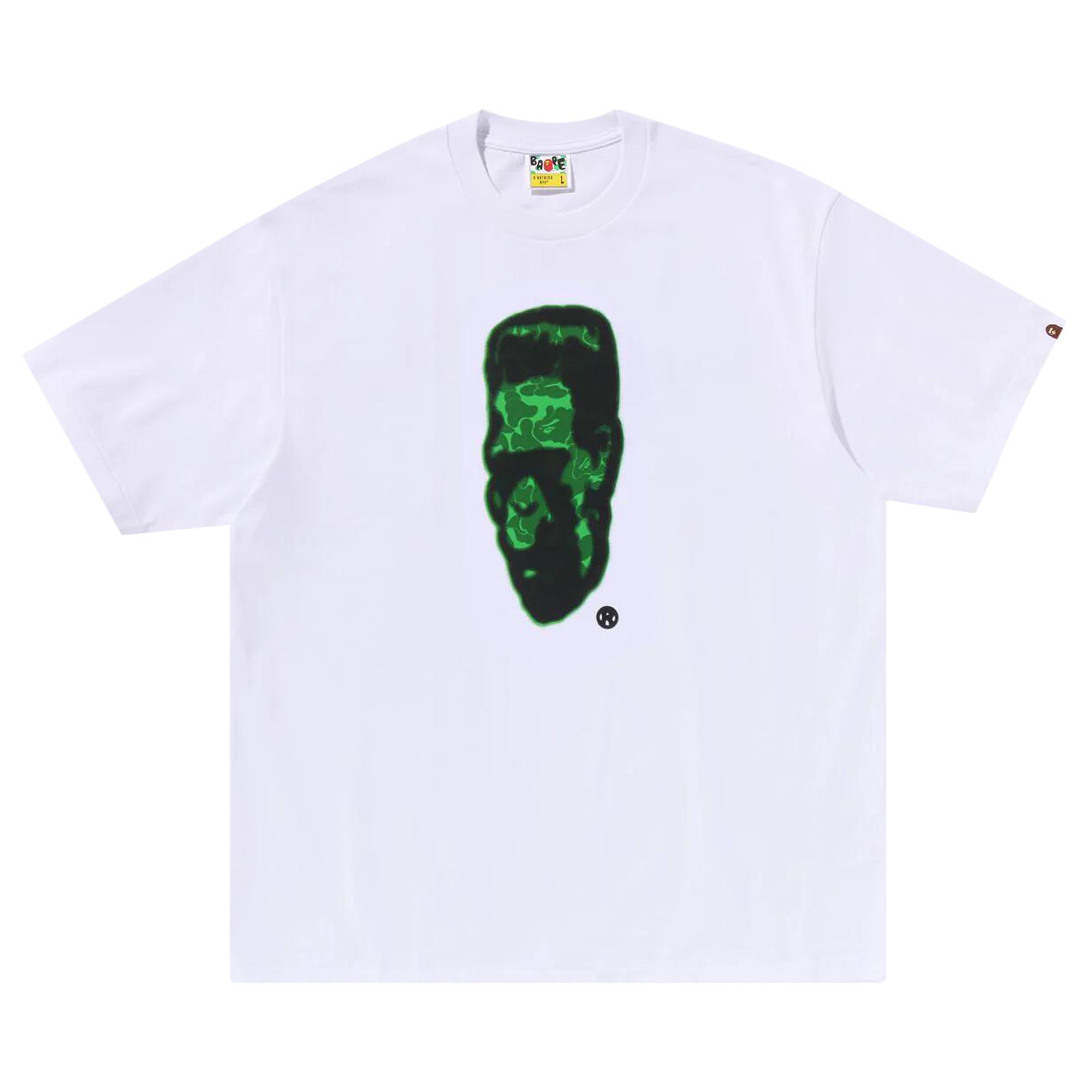 BAPE Spray Frankenstein Relaxed Fit Tee 'White' | Men's Size M