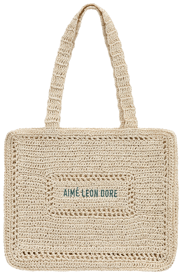 Aimé Leon Dore トートバッグ アイボリー　M Large Unisphere Tote Bag – Aimé Leon Dore