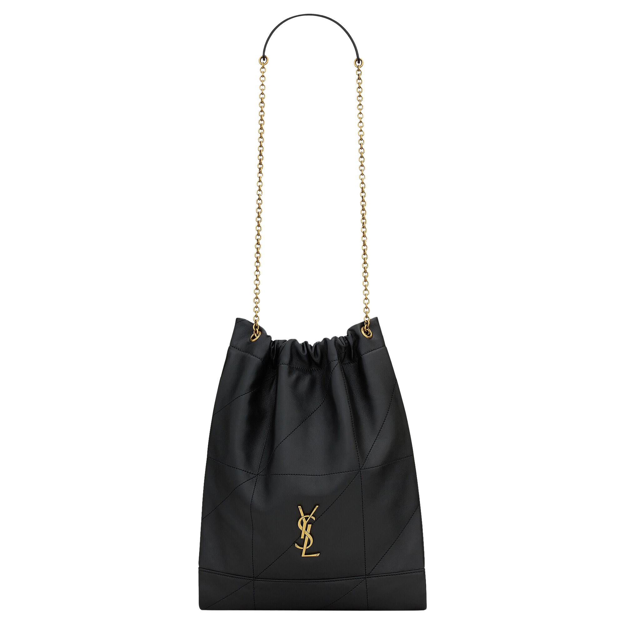 Pre-owned Saint Laurent Jamie 4.3 Pochon 'noir' In Black