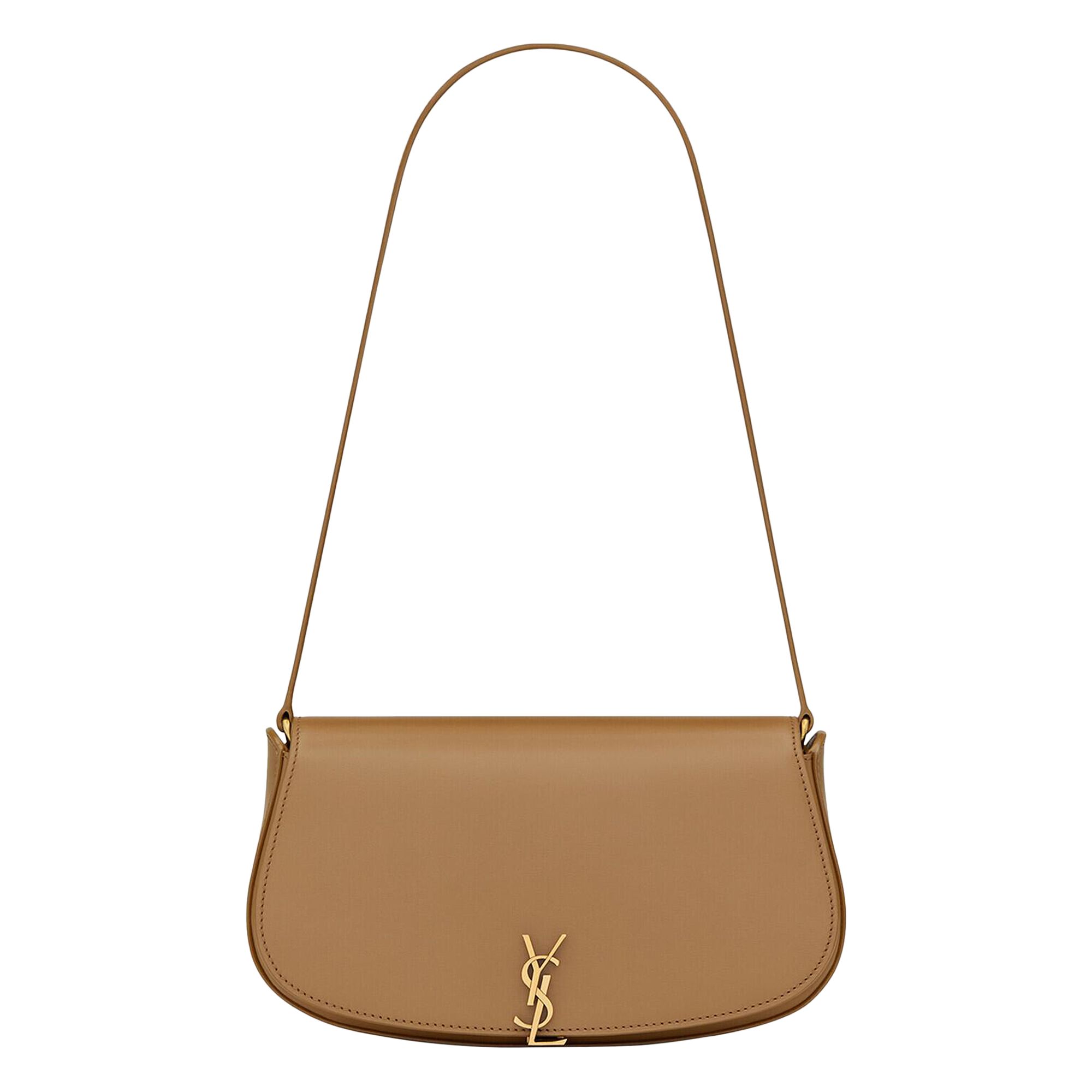 Pre-owned Saint Laurent Mini Voltaire In Box 'dark Cork' | Tan | Women's Size Onesize