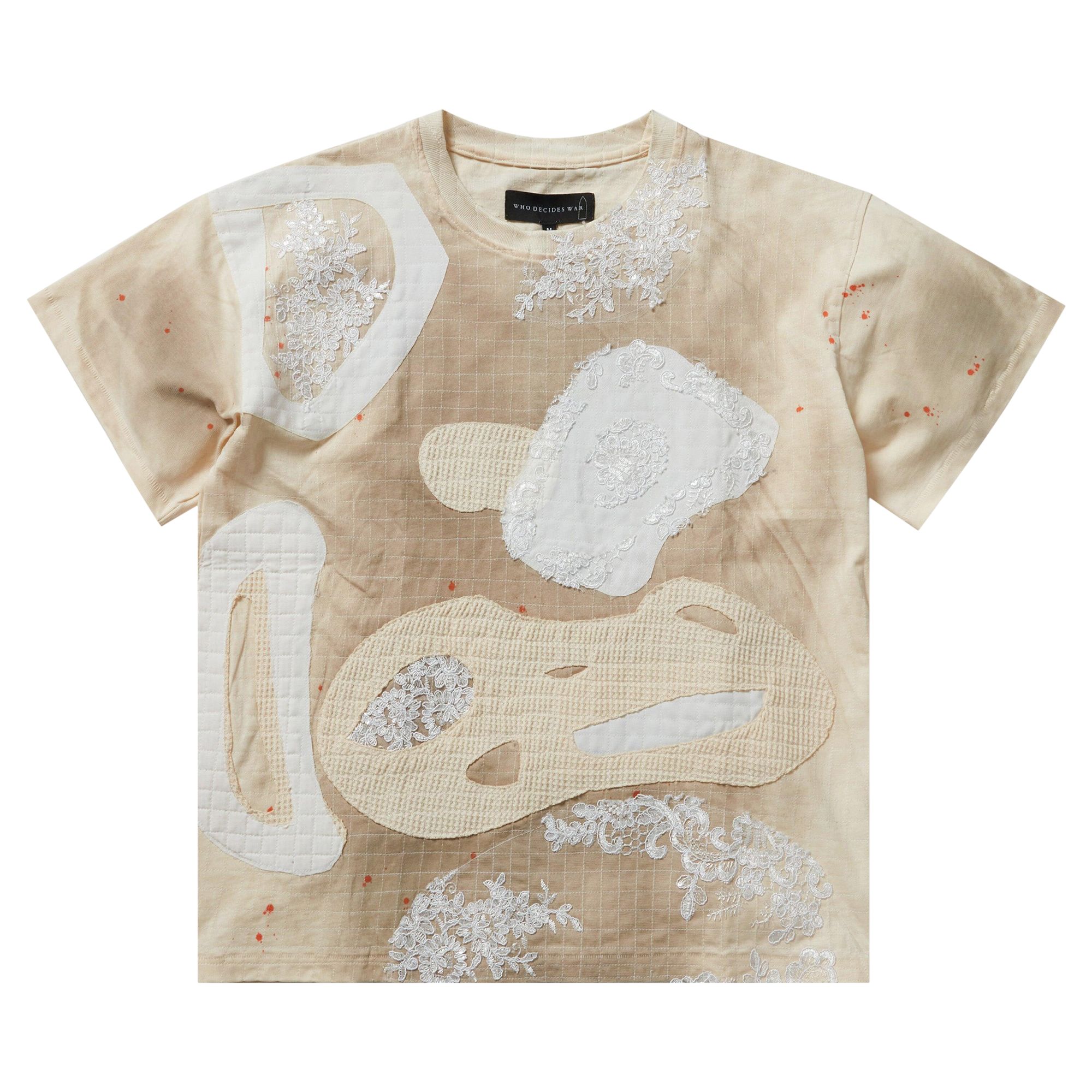 Pre-owned Who Decides War Location Grid Short-sleeve 'tan' | Men's Size Xl In Brown