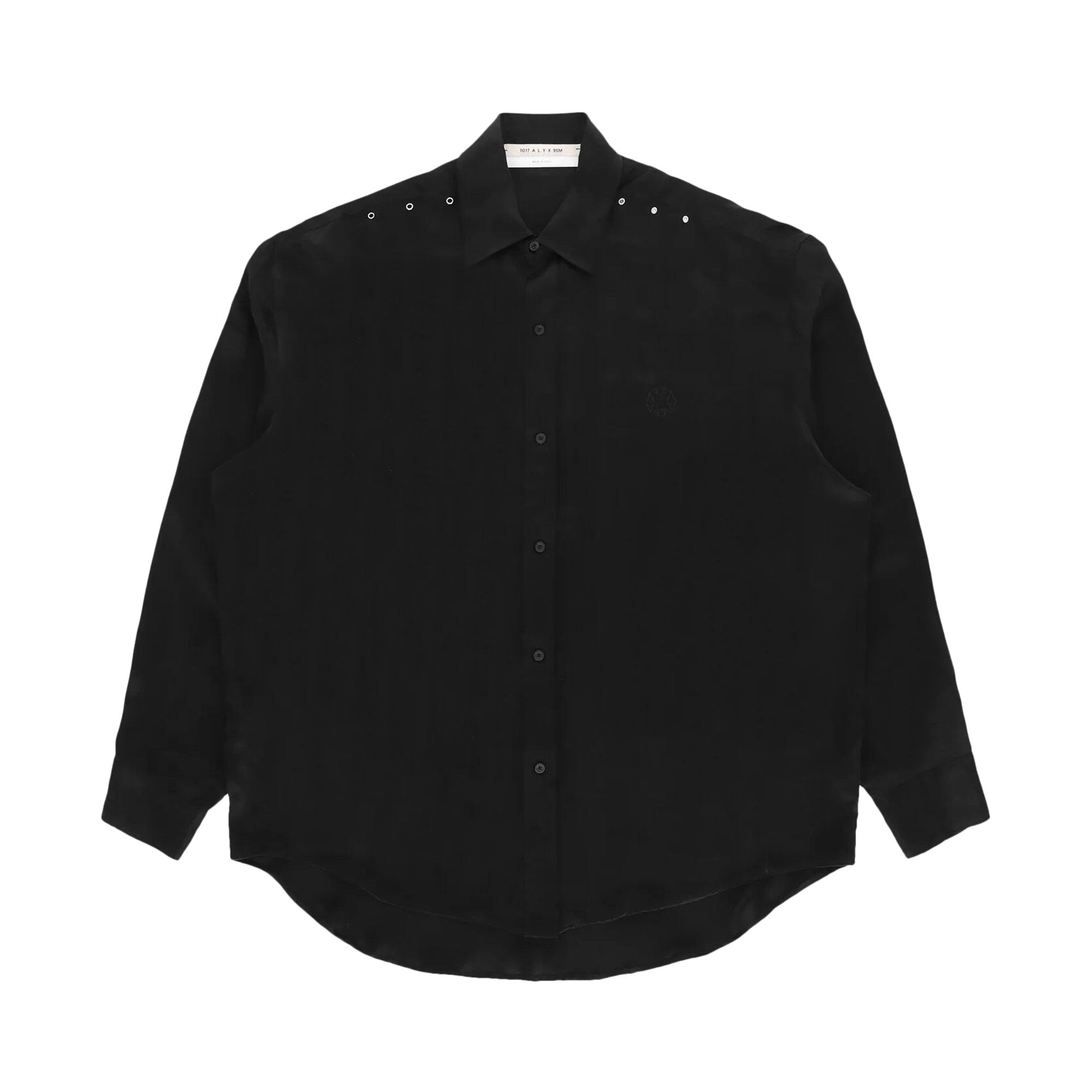 Pre-owned Alyx 1017  9sm Long-sleeve Cupro Shirt 'washed Black' | Men's Size L