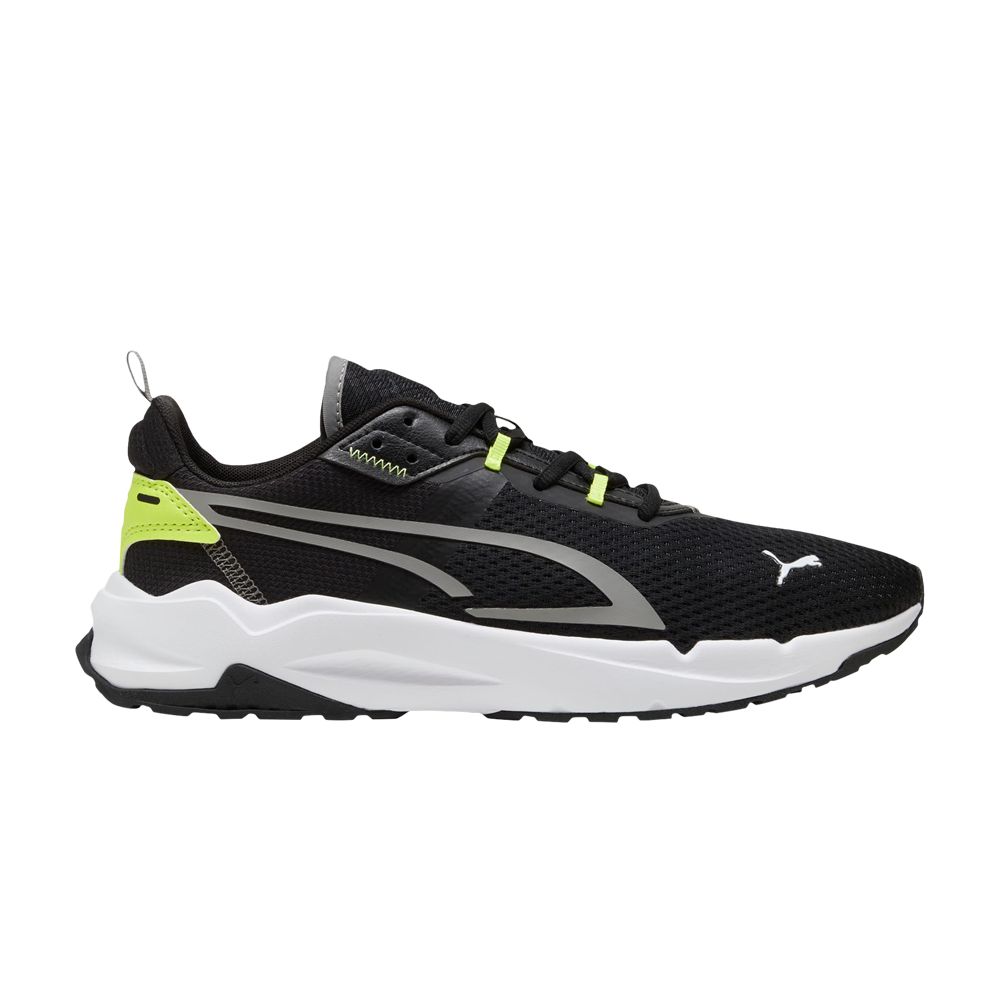 Pre-owned Puma Stride 'black Electric Lime'