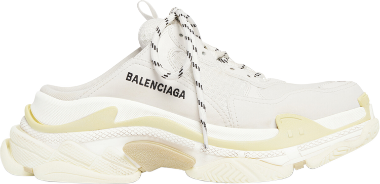 Balenciaga Triple S Mule White