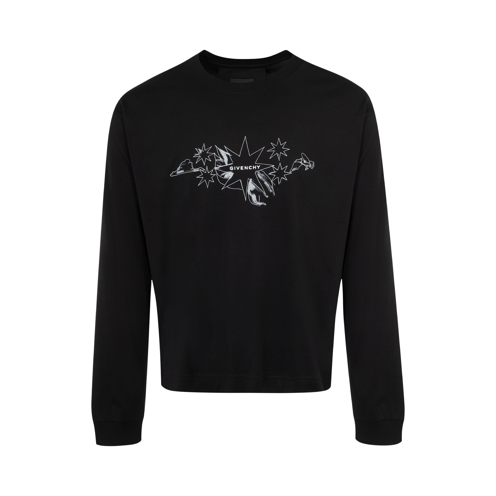 Givenchy Boxy Fit Long-Sleeve T-Shirt 'Black' | Men's Size M
