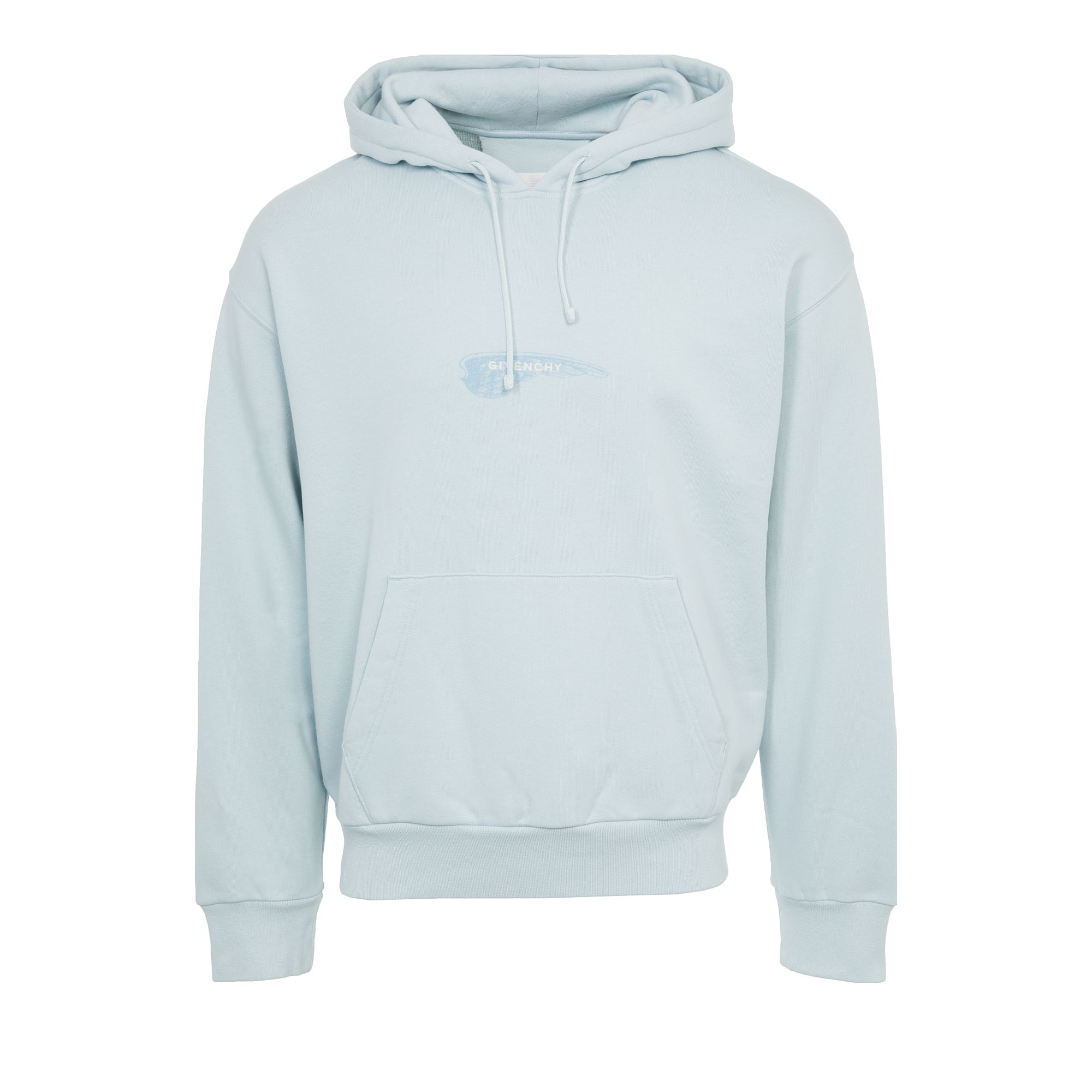 Pre-owned Givenchy Boxy Fit Hoodie With Pocket 'sky Blue' | Men's Size S