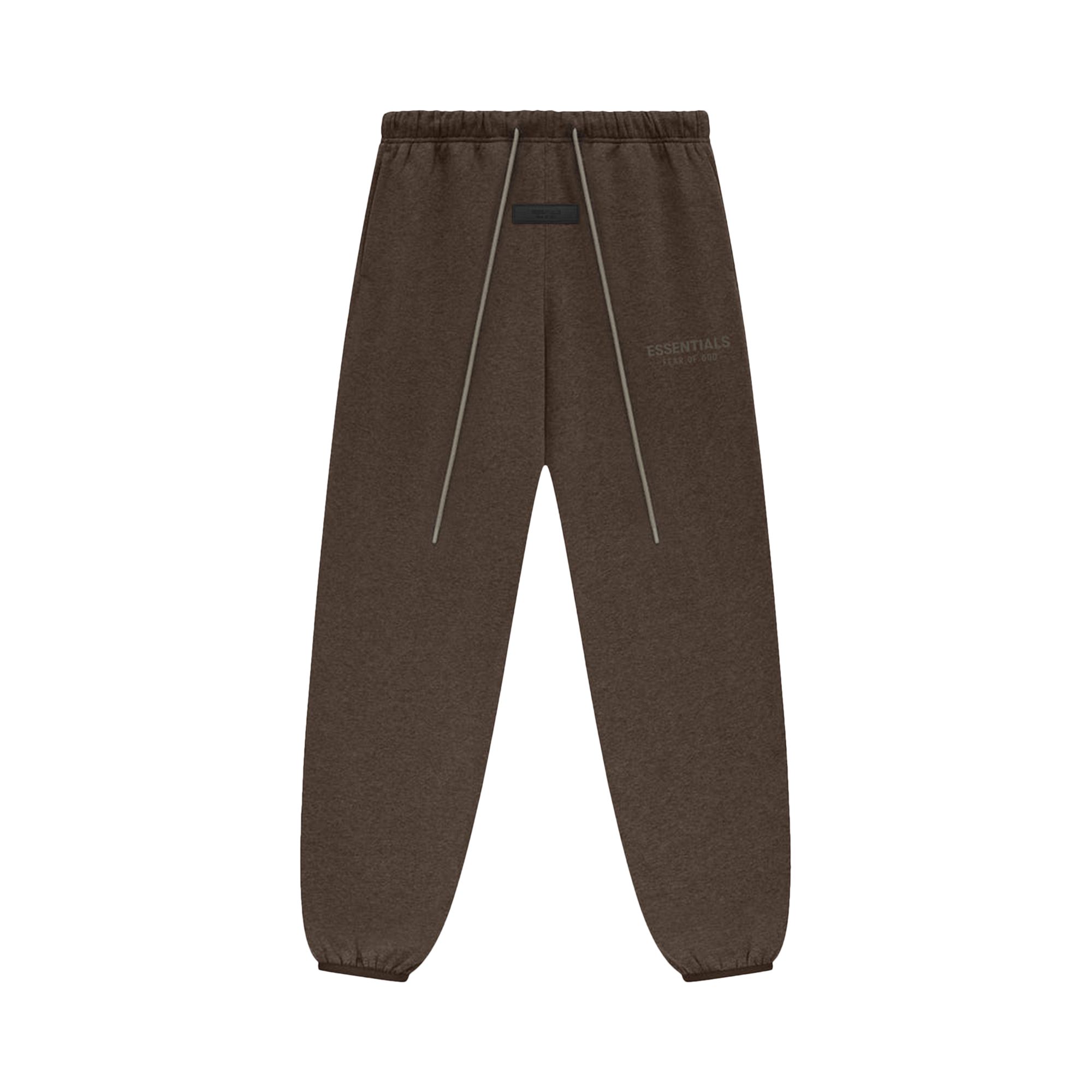 Fear of God Essentials Sweatpants 'Heather Wood' | Brown | Men's Size 2XL