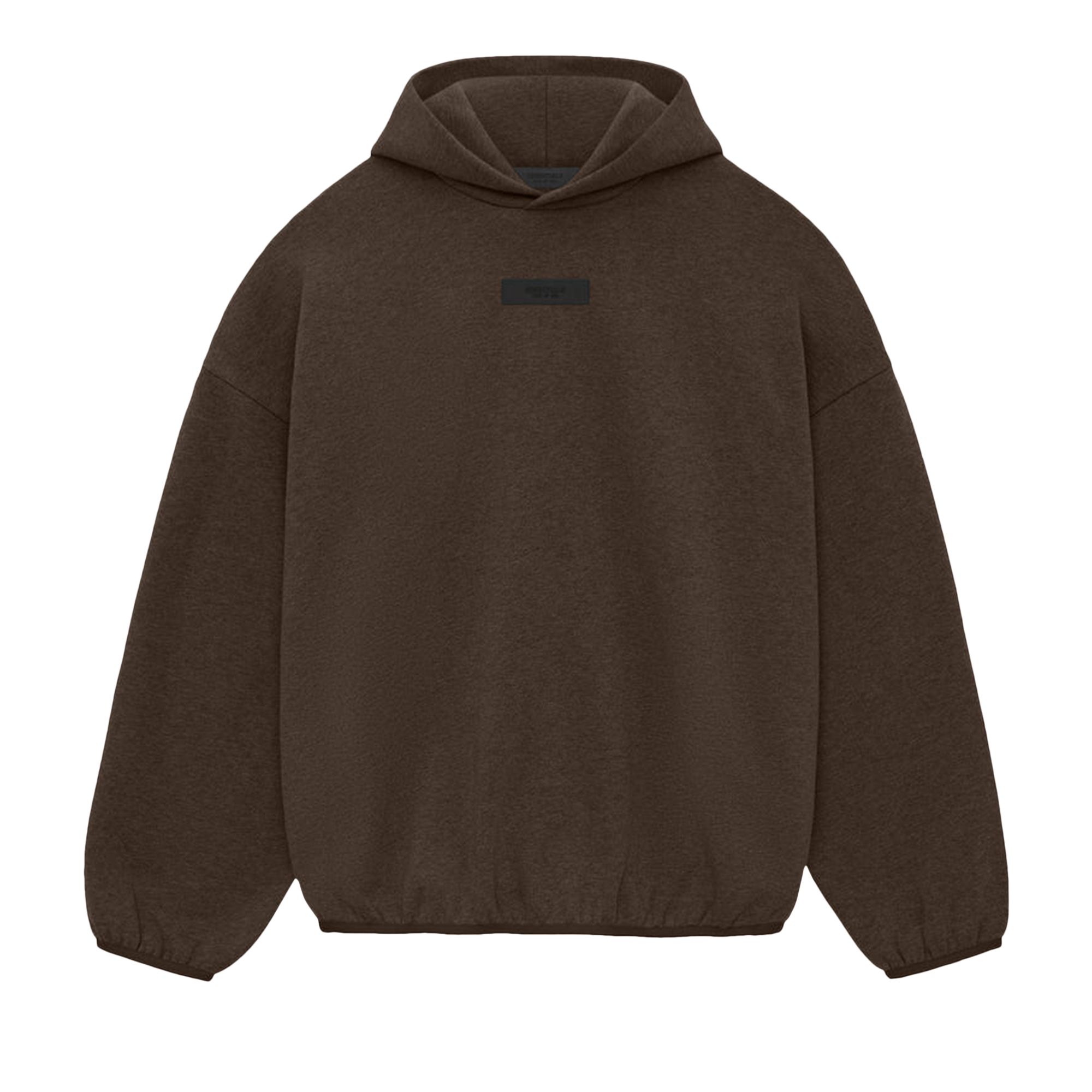 Pre-owned Essentials Fear Of God Hoodie 'heather Wood' In Brown