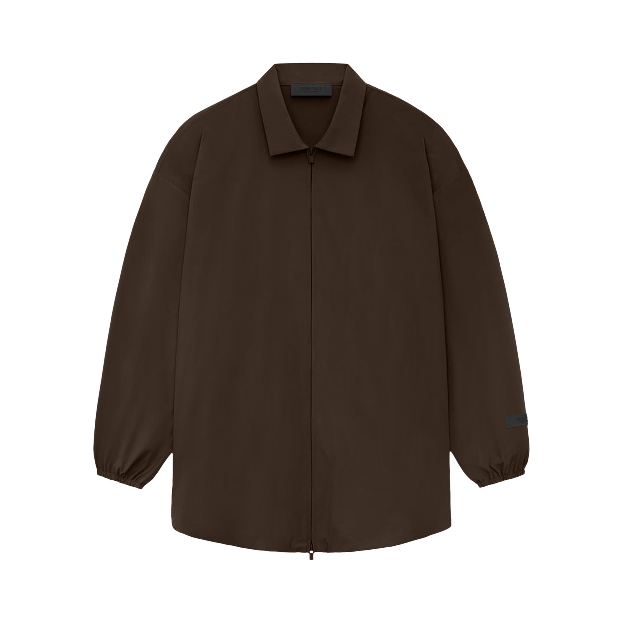 Fear of God Essentials Overshirt 'Wood' | Brown | Men's Size S